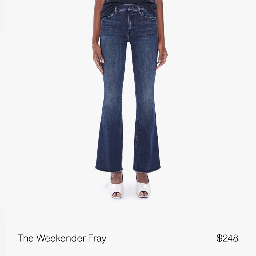 MOTHER denim , style: The Weekender Fray, wash: Mint Condition